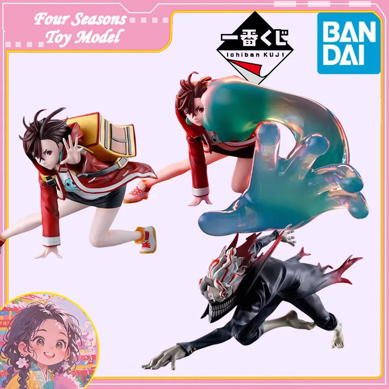 Fast Shipping Bandai Anime DAN DA DAN Ayase Momo Takakura Ken BANPRESTO Ichiban Kuji Original Model Toys Action Figure Children