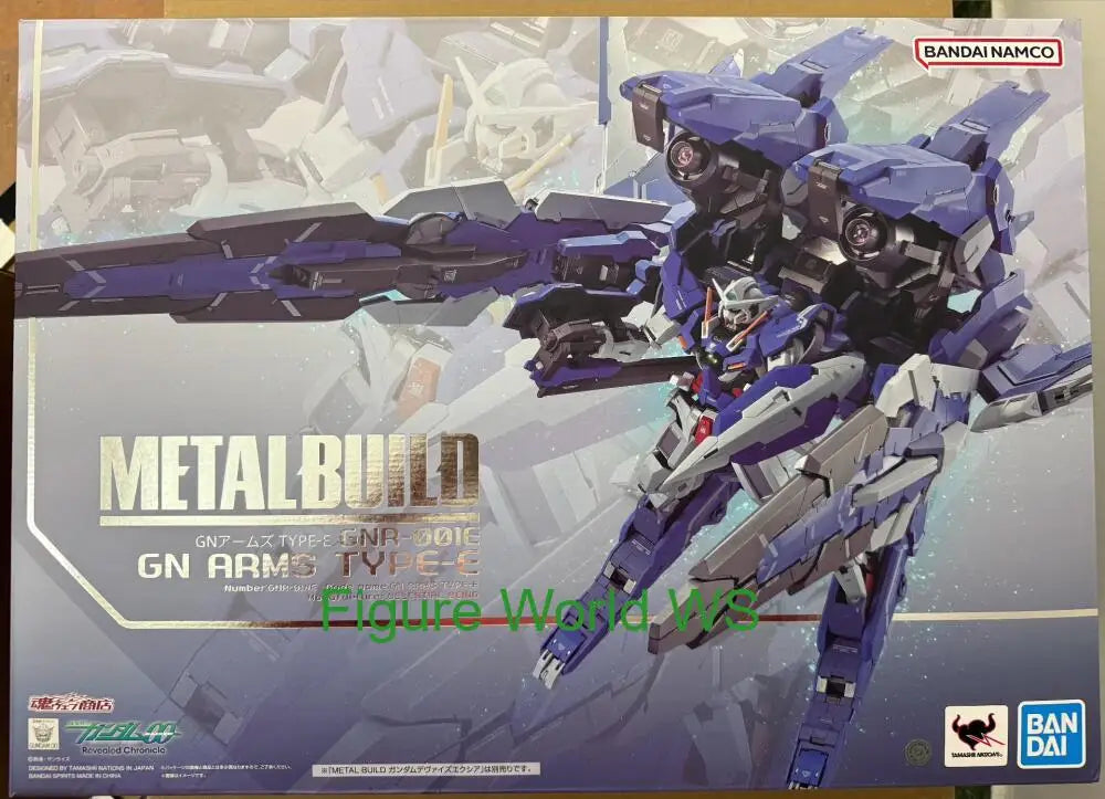 BANDAI Mobile Suit Gundam 00  METAL BUILD GN ARMS TYPE-E GN+GNR-001E GUN-001+GNR-001E GN ARMOR TYPE-E   Authentic  Figure Model