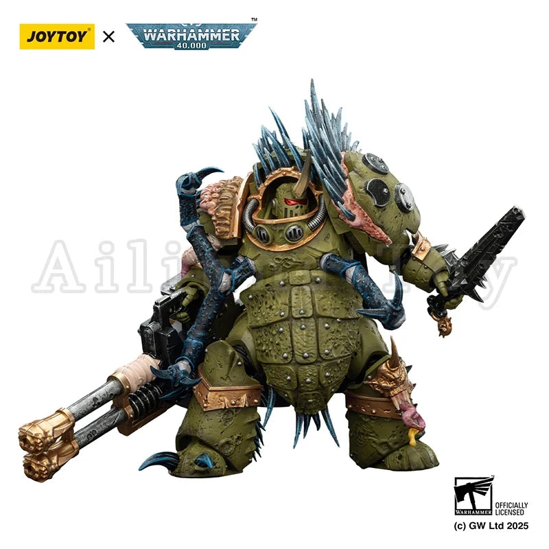 JOYTOY 1/18 Action Figure 40K Death Guard Blightlord Terminator and Plague Marine Icon bearer Anime Model Toy Gift
