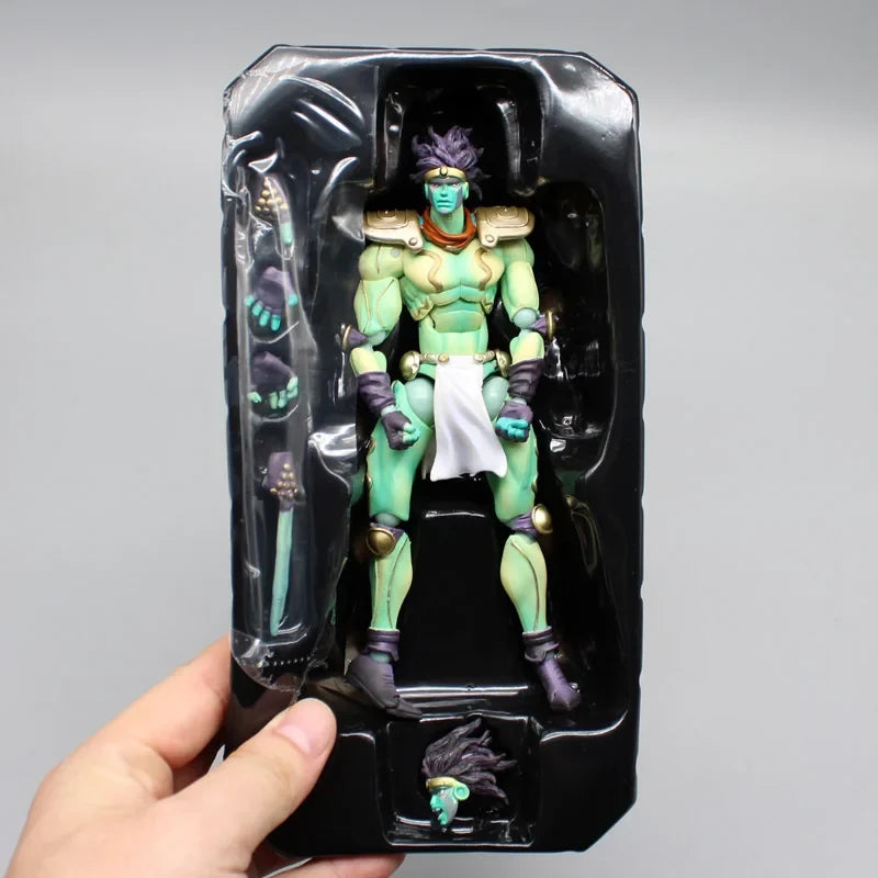 Anime JoJo's Bizarre Adventure Figures Star Platinum Kujo Jotaro Action Figure Collection Jonathan Joestar Dio Brando Model Toys