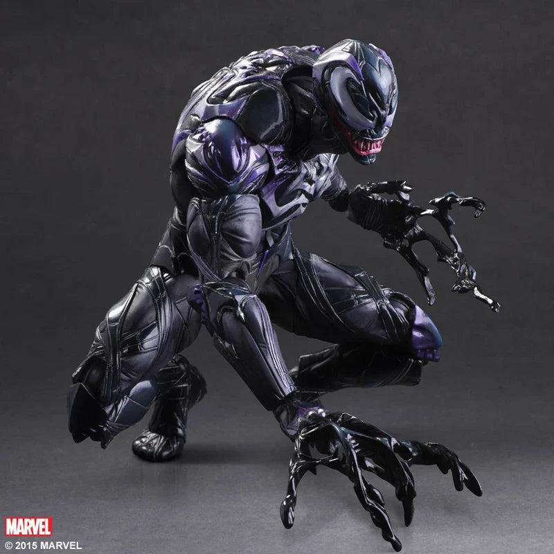 Play Arts Venom Action Figure PA Marvel Collection Doll Toys Amazing Spiderman Model