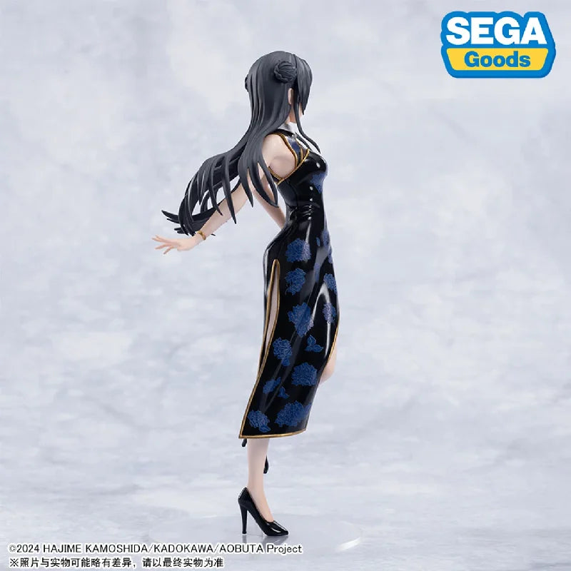 Original SEGA Rascal Does Not Dream of A Bunny Girl Senpai‌ Sakurajima Mai Cheongsam PVC Anime Figures Action Figure Model Toys