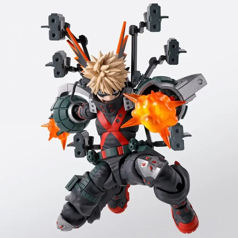 BANDAI Original Box SHF Bakogo Deku Bakugo PLUS ULTRA Anime Action Figure Model Toy Gift for Kid Foam Box Packaging