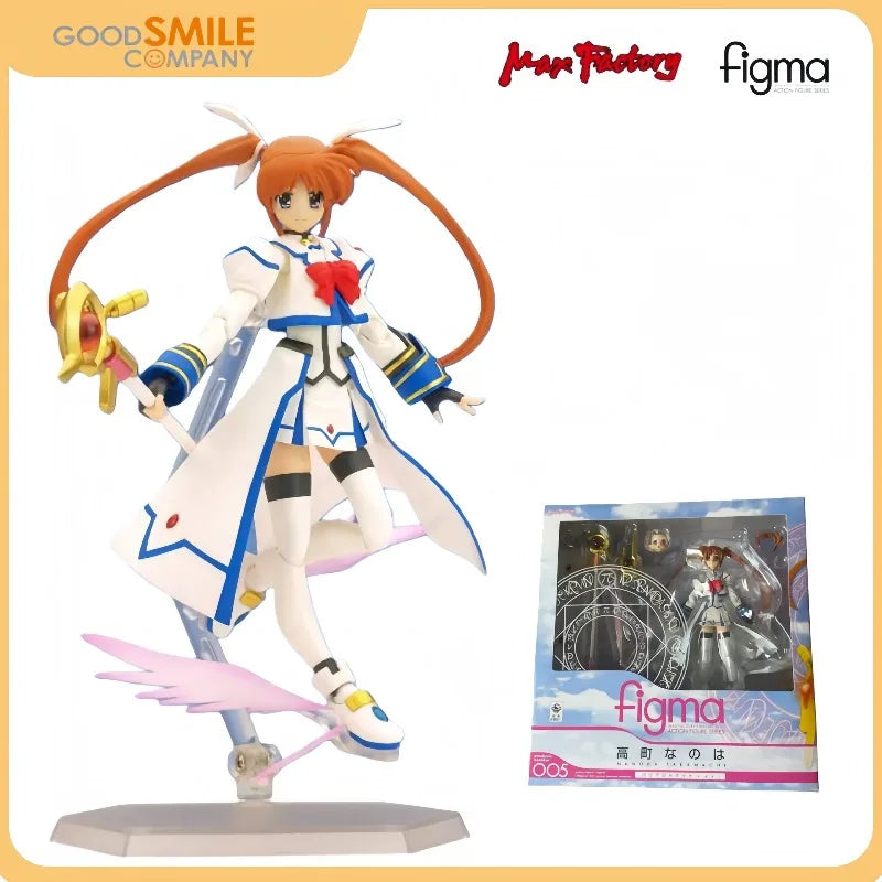 ã€Sofort lieferbarã€‘Max Factory Figma 005 Mahou Shoujo Lyrical Nanoha, Nanoha Takamachi Actionfigur, SammlerstÃ¼ck