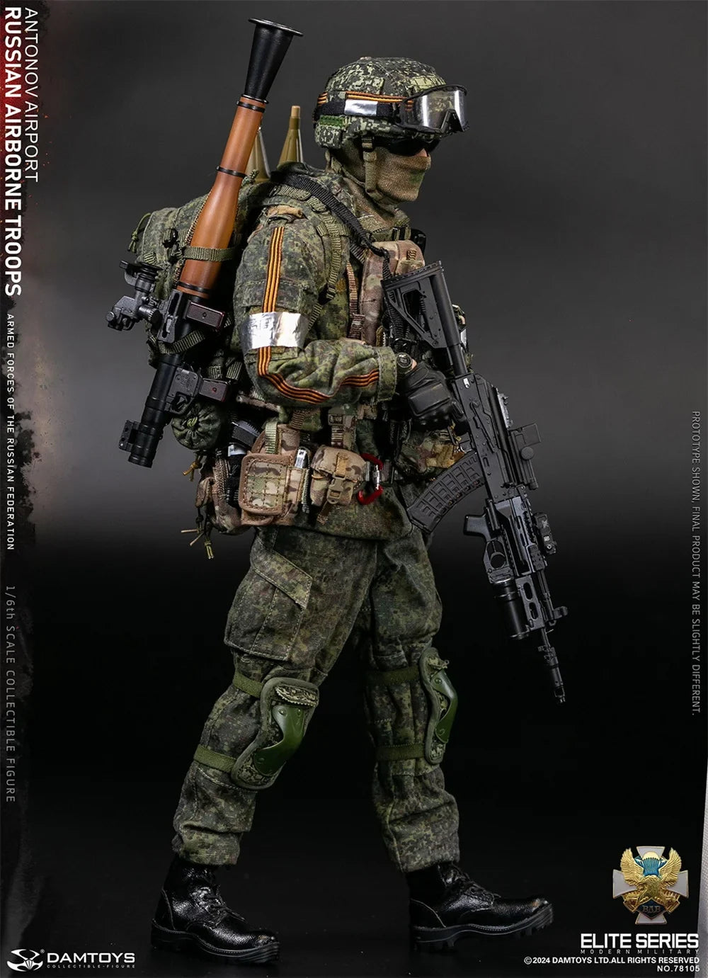DAMTOYS 78105 1/6 Scale Russian Federation VDV Airborne Troop Infantry Rifle Antonov Full Set for 12inchs Action Figure Model