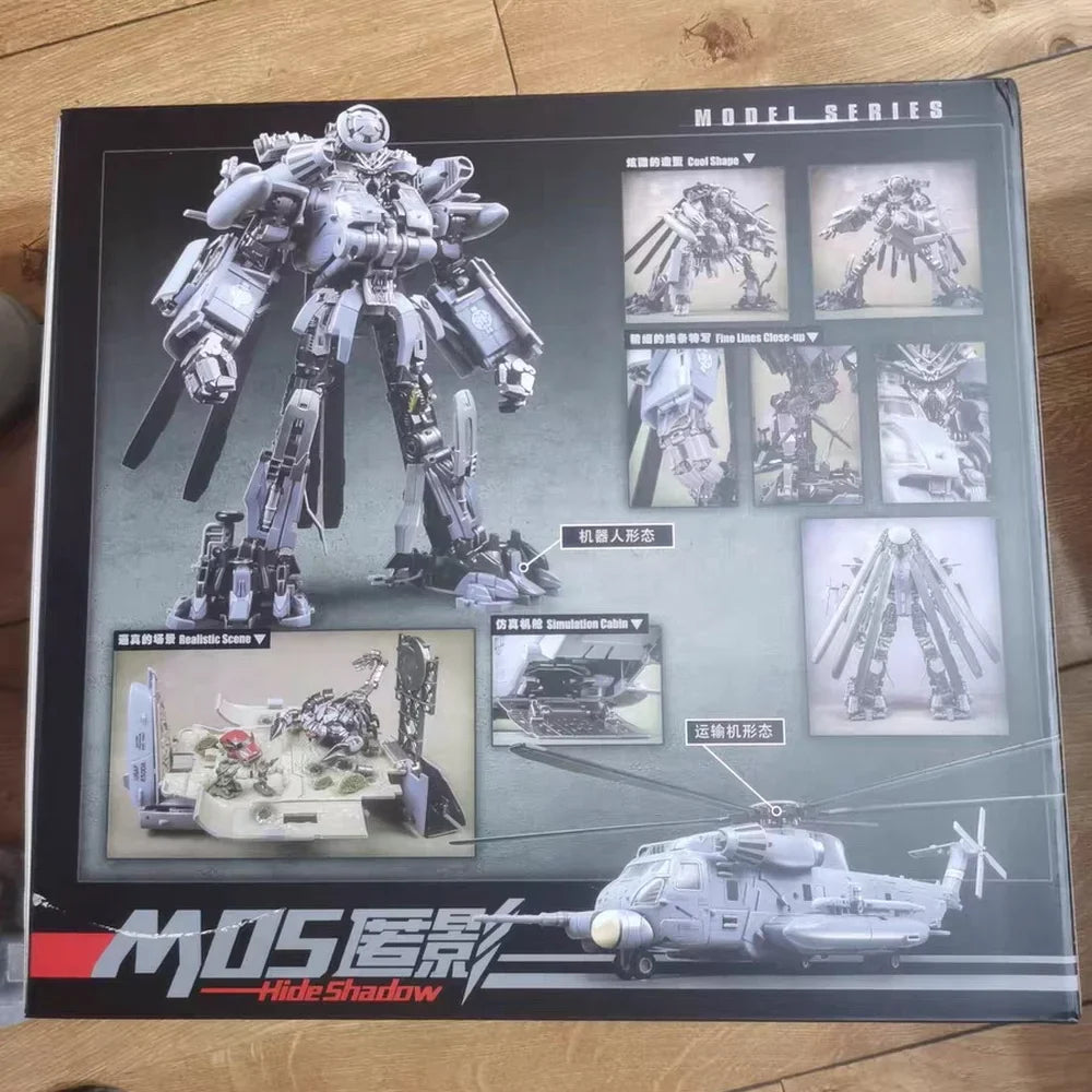 Deformation Robot Blackout M05 Transformation Toys Helicopter W8086 Action Figure Model Gift