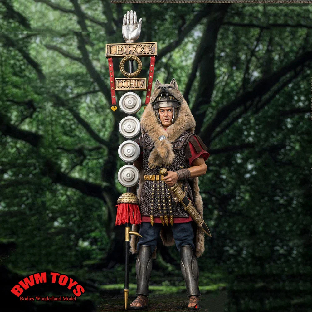 HHMODEL&HAOYUTOYS HH18061 1:6 Maßstab 12'' Männliche Kaiserliche Legion Römischer Fahnenträger Actionfigur für Sammler auf Lager