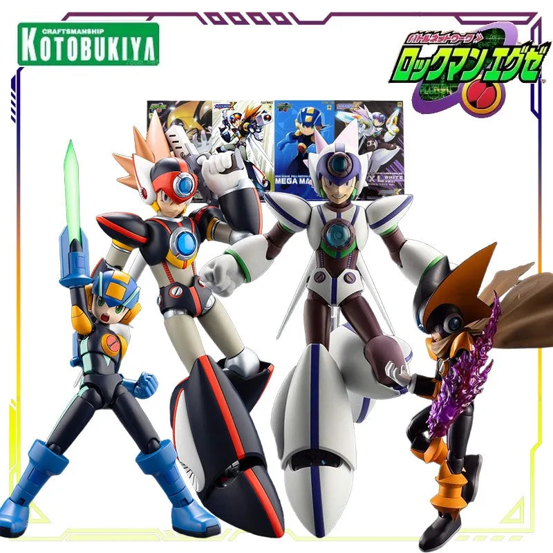Kotobukiya Original Rockman Series Froude EXE\Axel White Ver Action Figure Model Toys Movable Model Ornaments Gifts Fo Boys