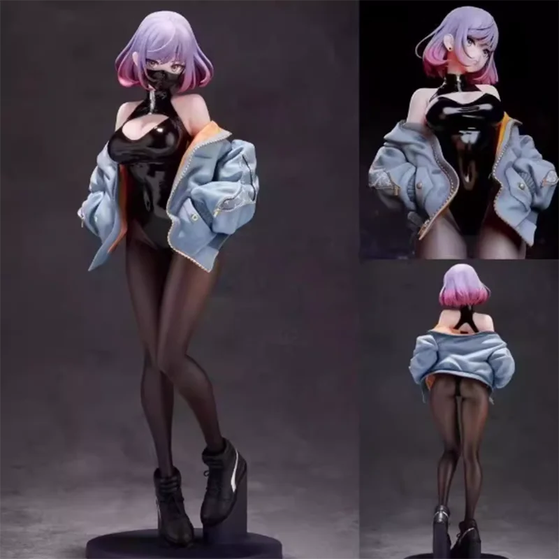 In Stock Masked Girl Luna Illustration Biya Painter Manga Figure Pvc Model Peripherals Manga Action Figure Gifts Toys Game