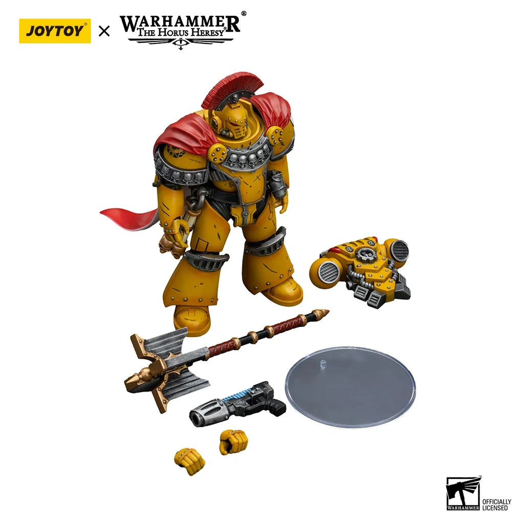 【In Stock】JOYTOY Warhammer 40K Imperial Fists Legion Chaplain Consul Model Toys Gifts 1/18 Action Figure