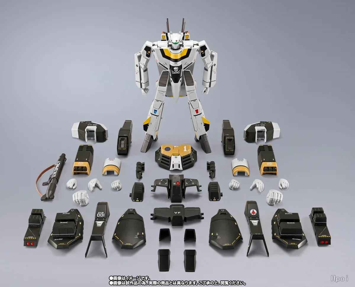 【In Stock】Original BANDAI SPIRITS DX Choujikuu Yousai Macross VF-1S Action Figure Ornaments Toys Gifts
