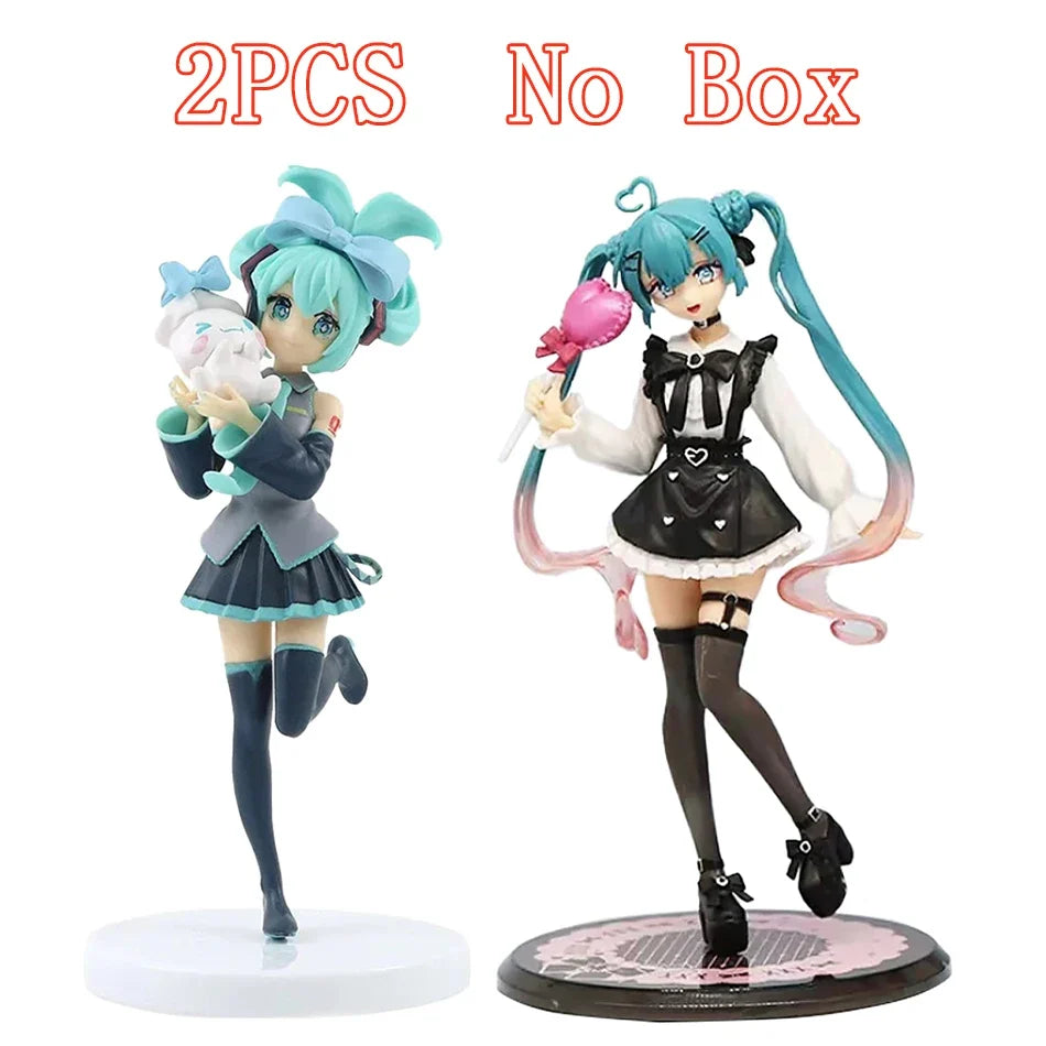 In Stock Hatsune Miku Anime Figure Fashion Subclture Miku Action Figure Christmas Gift PVC Collection Model Kawaii Girl Doll Toy