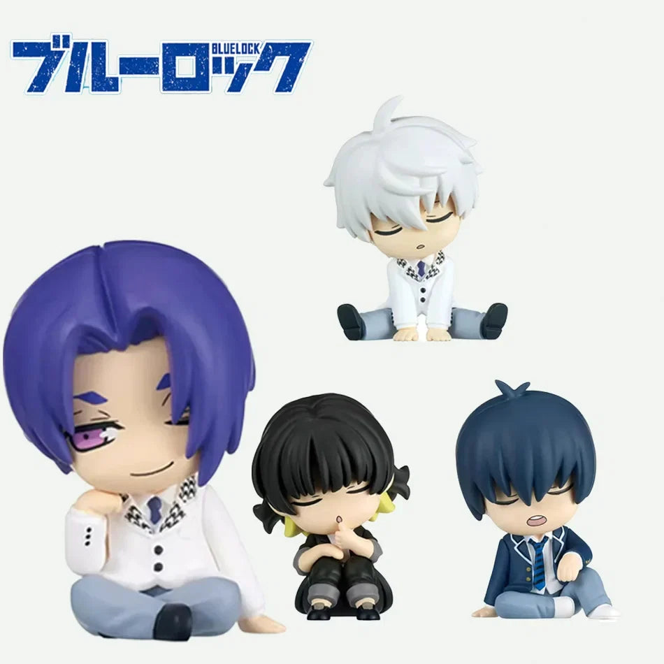 Blue Lock Anime Figure - Isagi Yoichi & Bachira Meguru Kawaii Q-Version Sleep Statuette Collectible Kid Toy Gift
