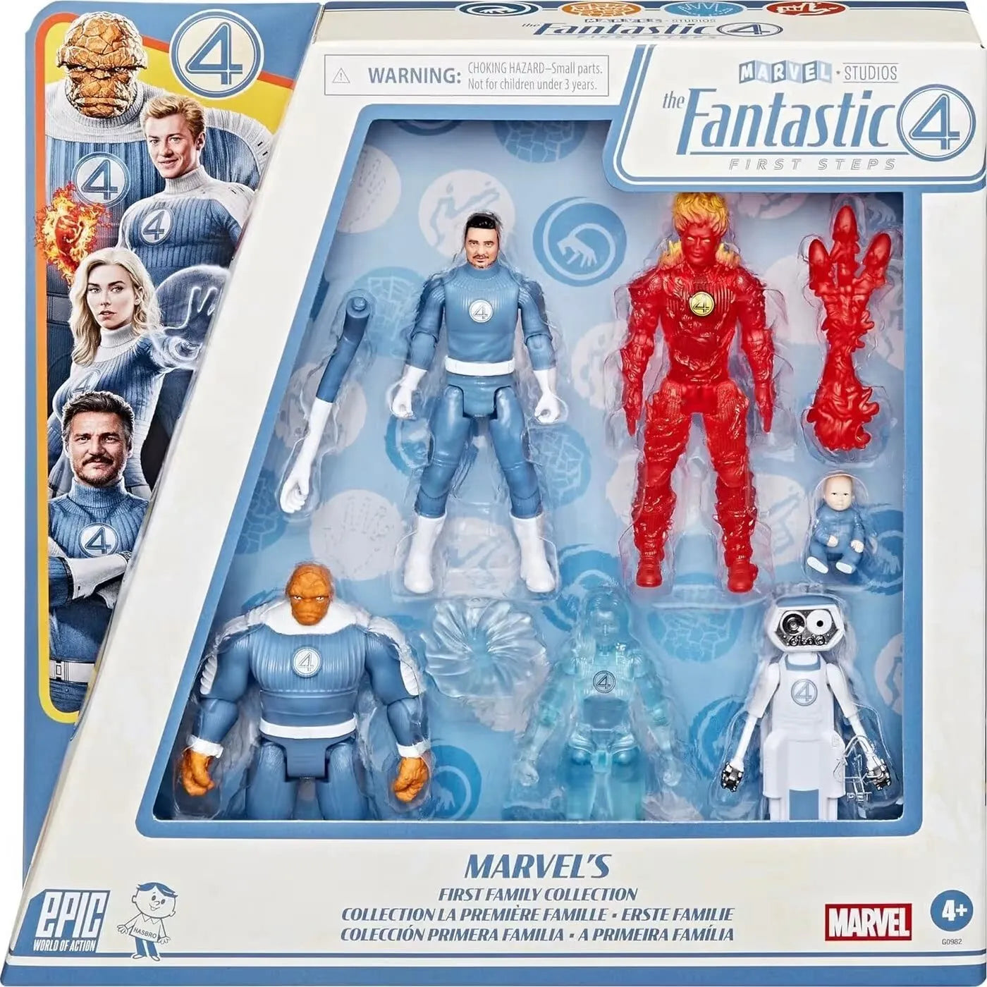 Genuine Hasbro Marvel Fantastic Four:First Steps Mister Fantastic Invisible Woman H.E.R.B.I.E Action Figure Toys Model Ornaments
