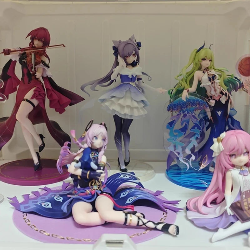 New In Stock Genuine Genshin Impact Keqing Myethos+ Series Crystalline Night Banquet Ver.1/8 Figure Collectibles Birthday Gift