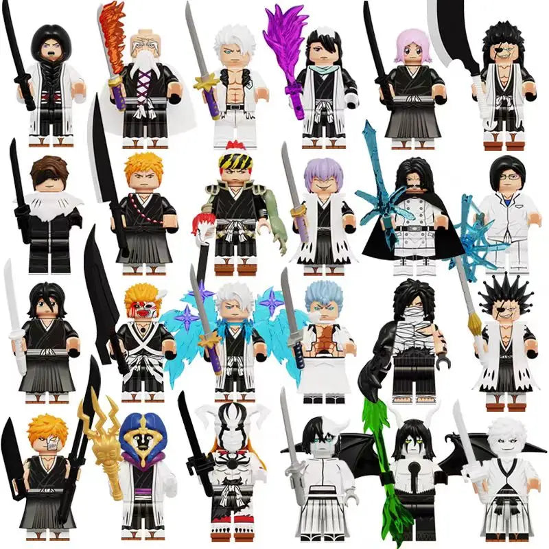 Bleach Blind Box Anime Mini Figures Random Soul Reaper Character PVC Model Desk Decoration Collectible Toy Gift