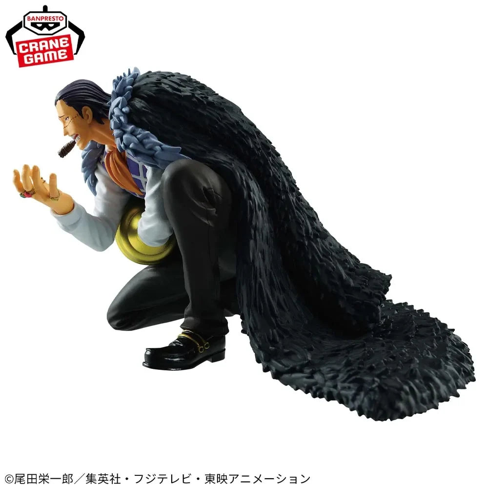In Stock Original BANPRESTO BATTLE RECORD COLLECTION Crocodile Figure Anime One Piece Model Genuine Boxed Toy