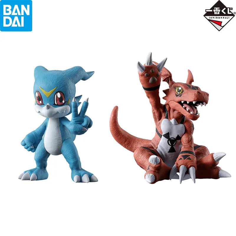Auf Lager Bandai Ichiban Kuji Digimon Serie C Preis V-mon & Guilmon Figurenset aus zwei neuen Anime-Figuren Action-Modell-Spielzeug Jungen