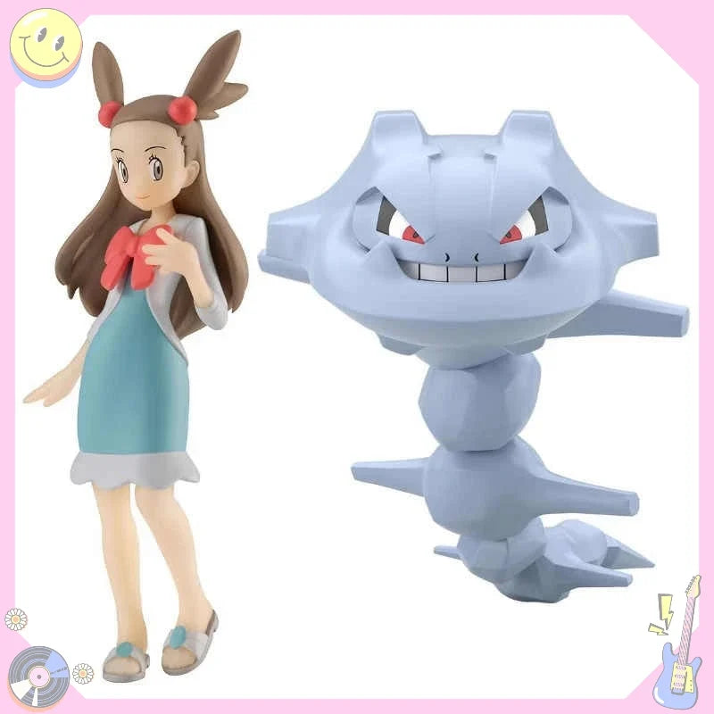 Bandai Original Scale World POKEMON Johto Region Jasmine Steelix Collectible Model Decoration