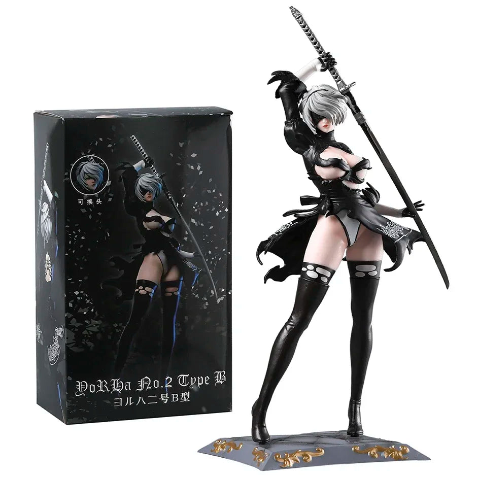 NieR Automata 2B YoRHa No.2 Type B 1/7 Scale Figure Model PVC Toy Display Gift Collection Statue
