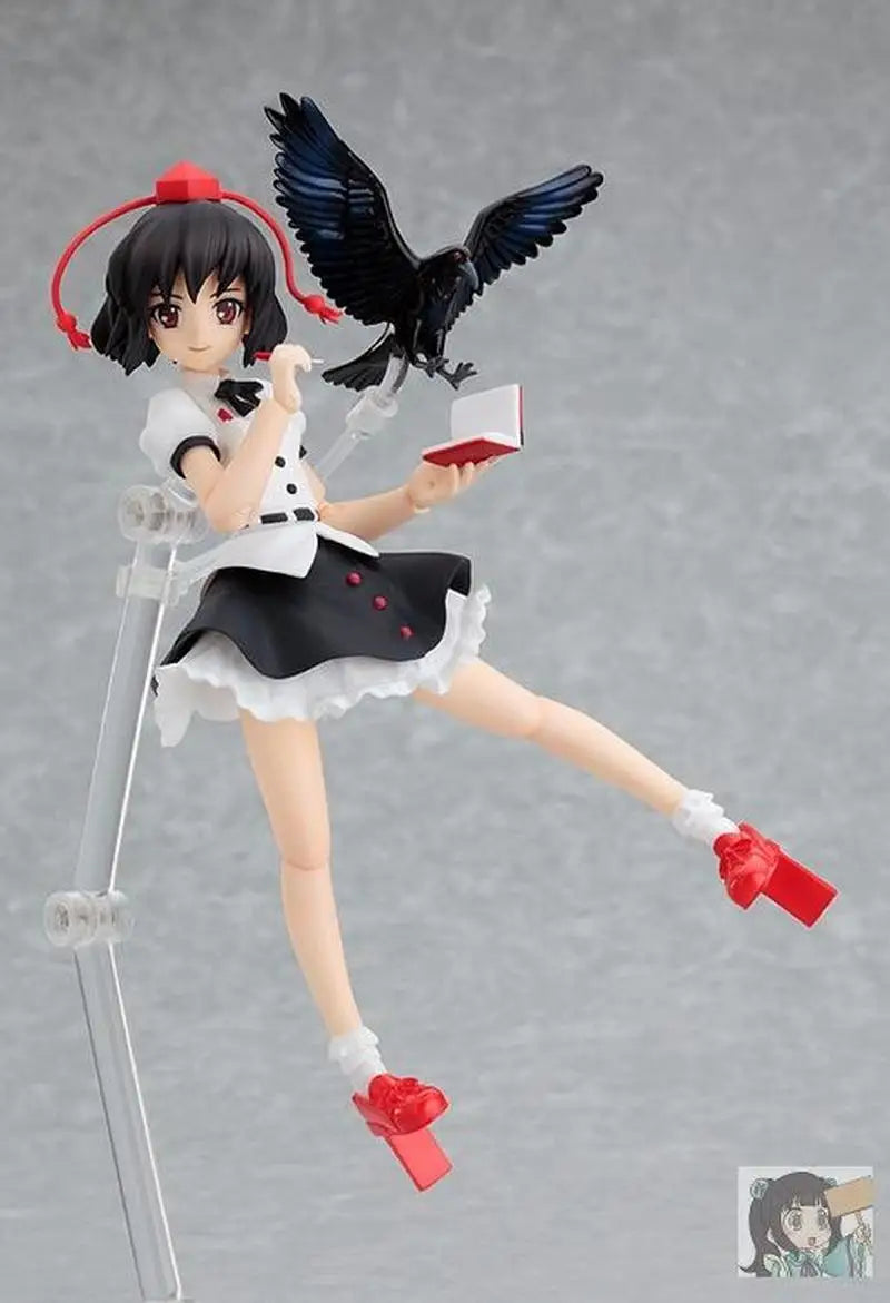 In Stock Original Max Factory Figma 090 Shameimaru Aya Touhou Project 14cm Anime Portrait Model Toy Collection Doll Gift