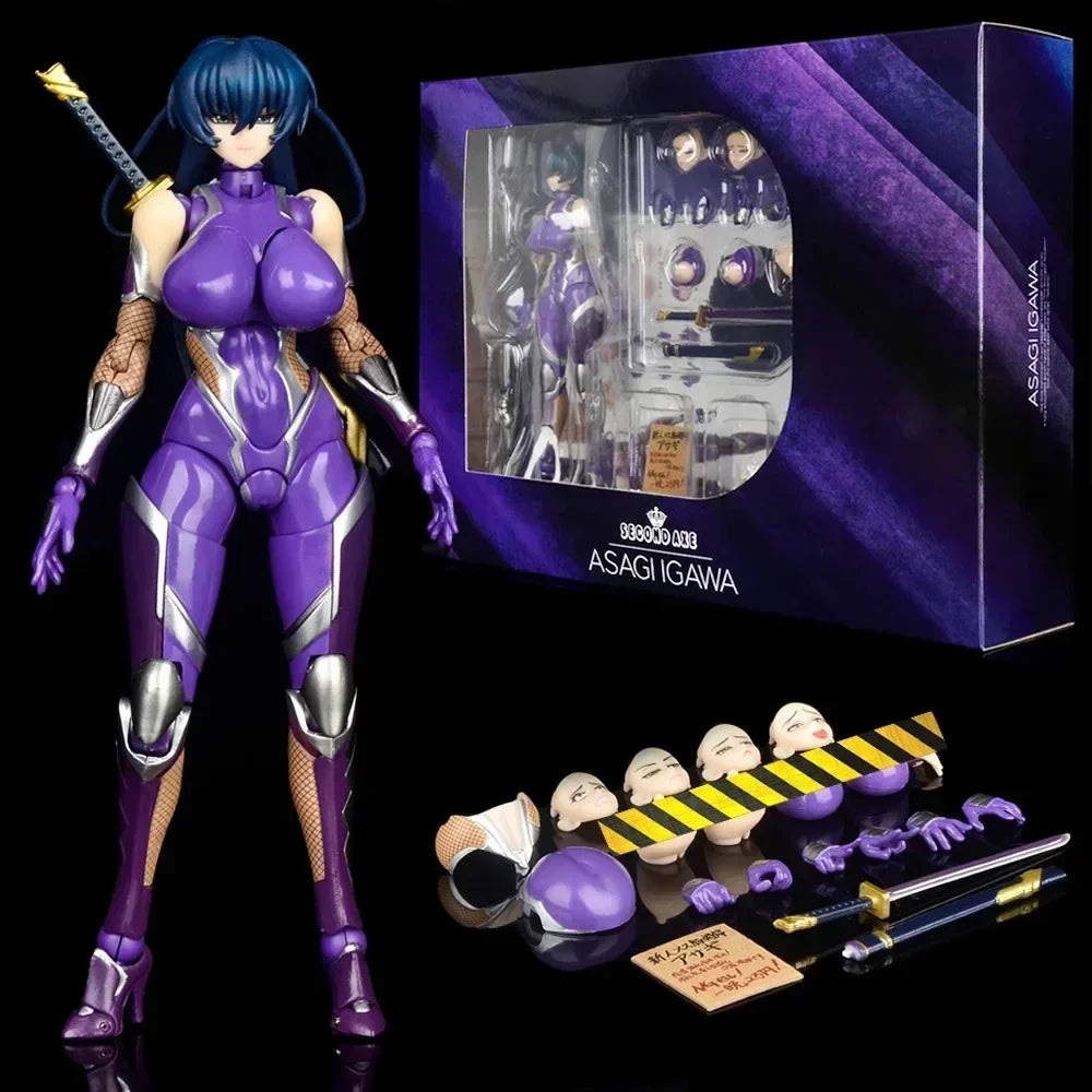 18cm Taimanin Asagi 3 Action Figure Mizuki Yukikaze Igawa Sakura Asagi Figurine Anime Peripheral Collectable Toy Gift Action Fig