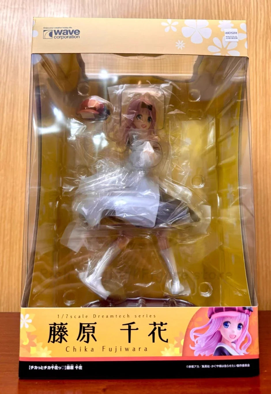 Original in Stock WAVE Kaguya-sama: Love Is War Season Fujiwara Chika Toys Statue Model Doll Ornaments Gift Figure Collection