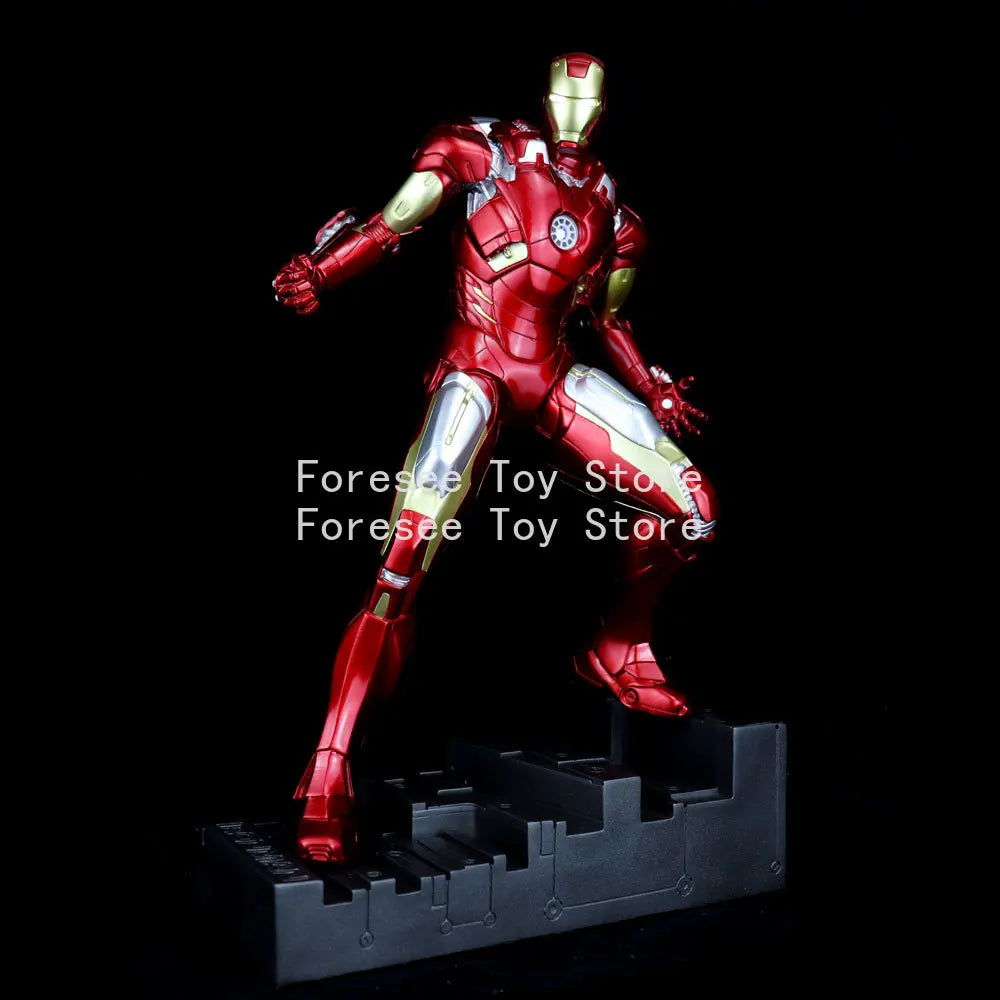 50cm Mark7 Figure Marvel Comics Anime Figure Collection Light-up Resin Model Desktop Ornament Decorations Best Gift for Children
