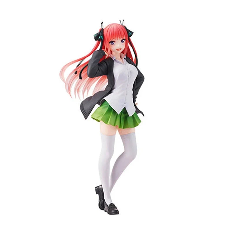 Anime Nino Figure 20CM Black Jacket College Uniform The Quintessential Quintuplets Standding Model Dolls Toy Gift PVC Material