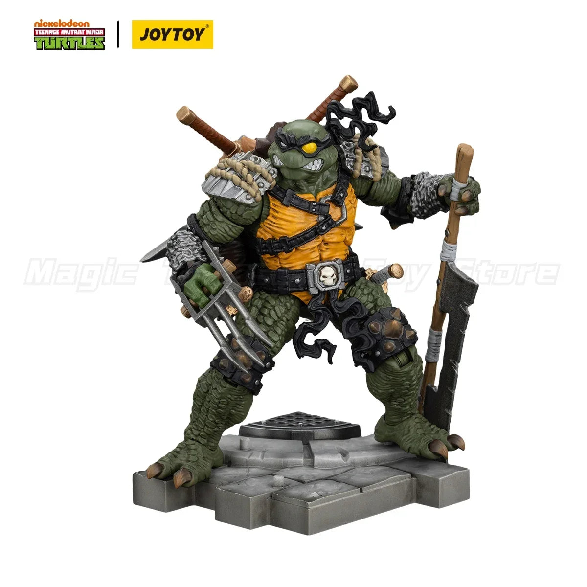 【MT】JOYTOY 1/18 Action Figure TMNT-Krang Slas Krang Slash Tokka Model Toy Gift Ornaments