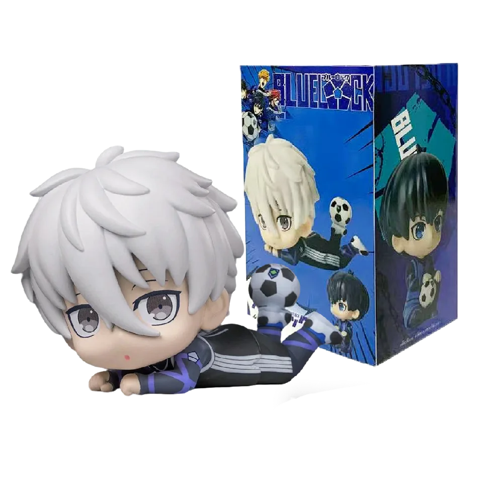 BLUE LOCK Action Figures Isagi Yoichi Nagi Seishiro Anime Figure Q Version Figurine PVC Collectible Model Kids Doll Toys Gift