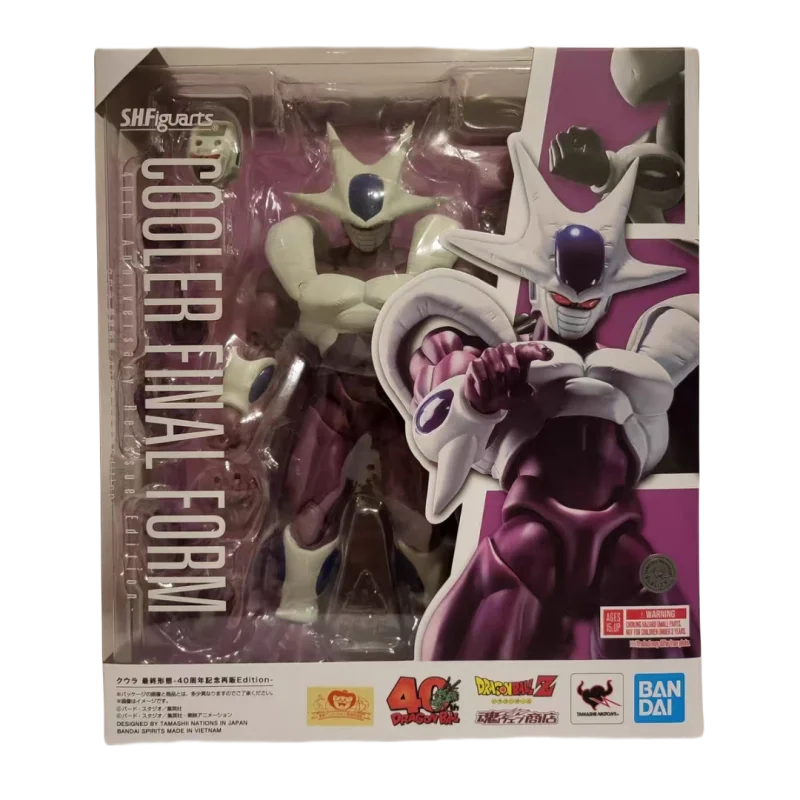 Genuine Bandai Dragon Ball SHF Cooler Final Form 40th Anime Action Figures Model Figure Collectible Gift for Toys Hobbies Kids