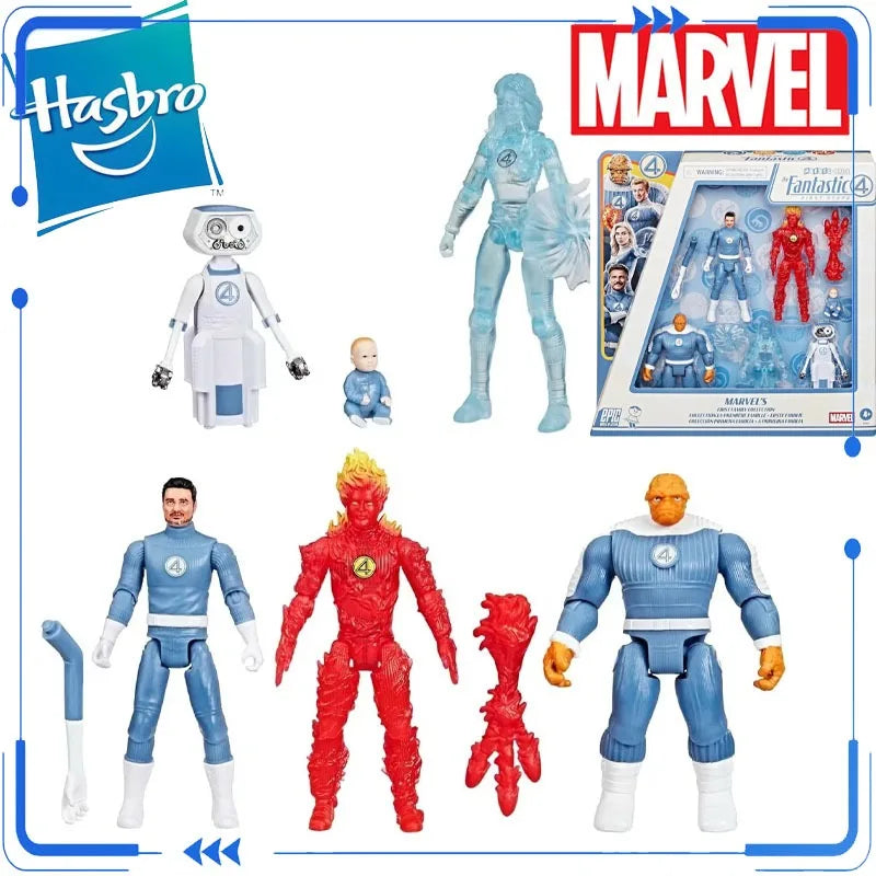 Genuine Hasbro Marvel Fantastic Four:First Steps Mister Fantastic Invisible Woman H.E.R.B.I.E Action Figure Toys Model Ornaments