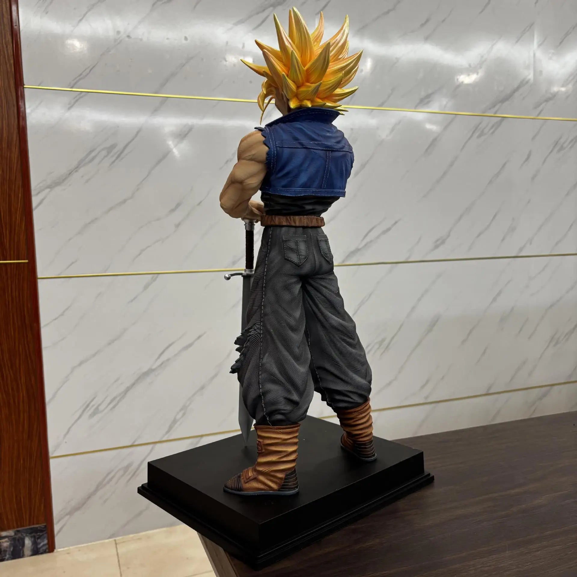 53cm JT Statue Dragon Ball Z 2% Trunks Torankusu Future Super Saiyan Large Size Action Figures Collection Mode Doll Toy Gift