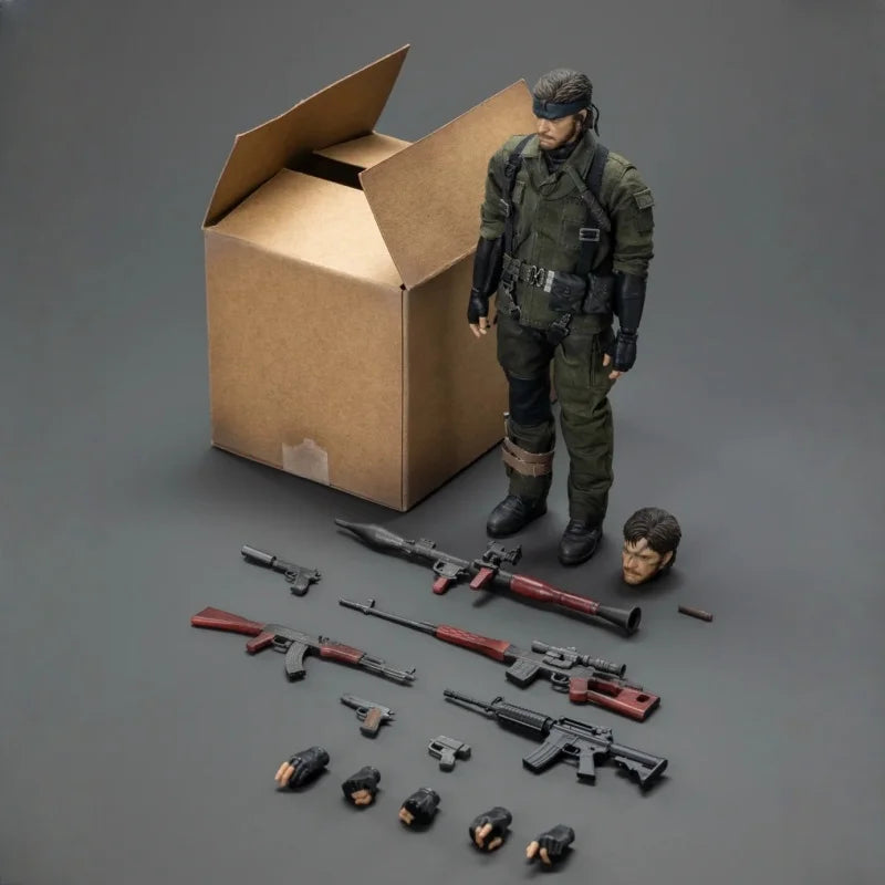 1/12 Scale Metal Gear Snake Action Figure - Viper Agent Kraken Studio Anime Model with Movable Joints for Collectors And Gifts