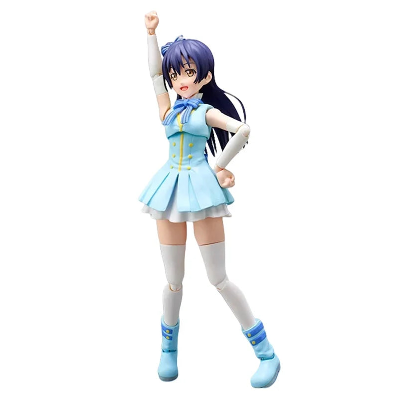Bandai Genuine SHF Sonoda Umi LoveLive Anime Action Figure Collectible Joint Mobility Model Toys Ornament Gift Children Kid Girl