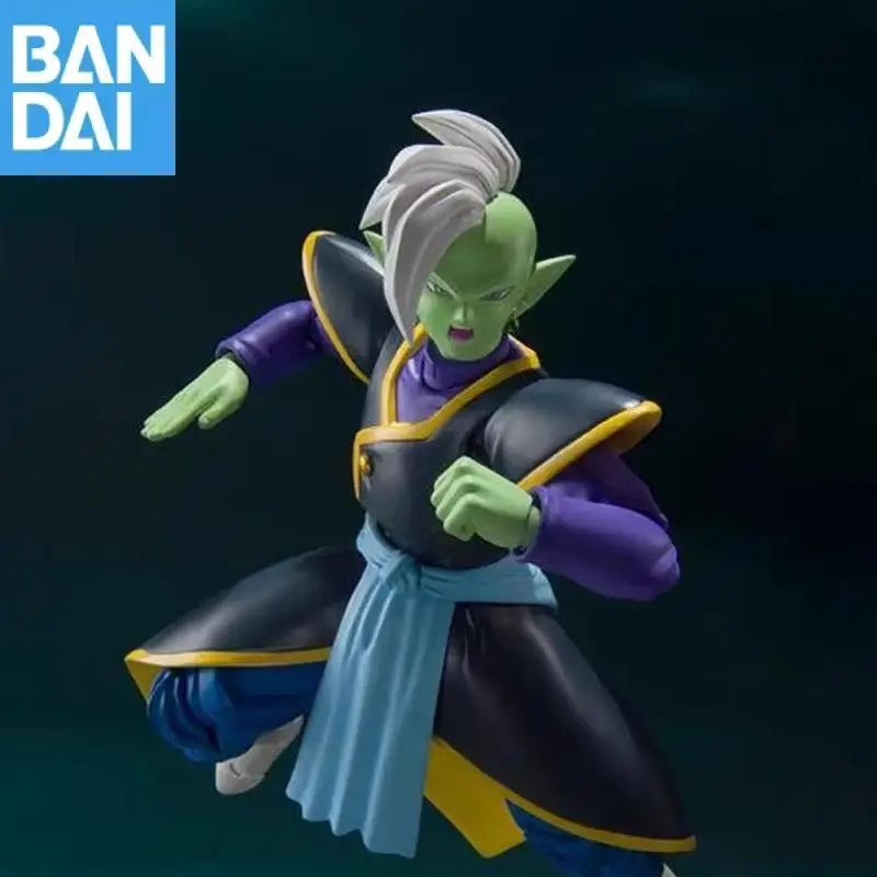 Genuine Bandai S.h.figuarts Dragon Ball Super Zamasu 14Cm Pvc Original Anime Action Figure Model Collector Ornament Toy Gift