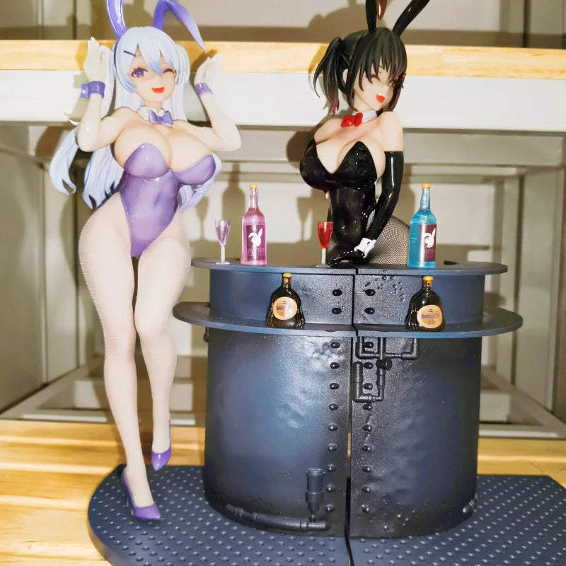 Bearpanda Bunny Girl Asanagi Rin Xiya Temperature Paint 3d Crystal Eye Kawaii Garage Kit Creative Scene Model Classic Anime Toys