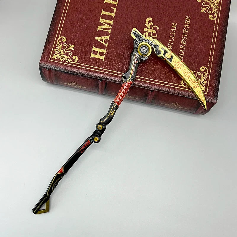 30cm Death Grip Apex legends Game Merchandise Heirloom Revenant Metal Scythe Model Home Ornament Craft Collection Toy Boy