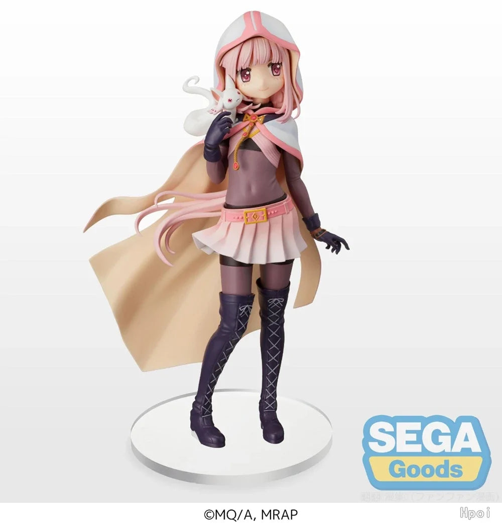22cm Anime Puella Magi Madoka Magica Tamaki Lroha Figure ActionFace Changeable  Desktop×Decorate Collections Model Doll Toy