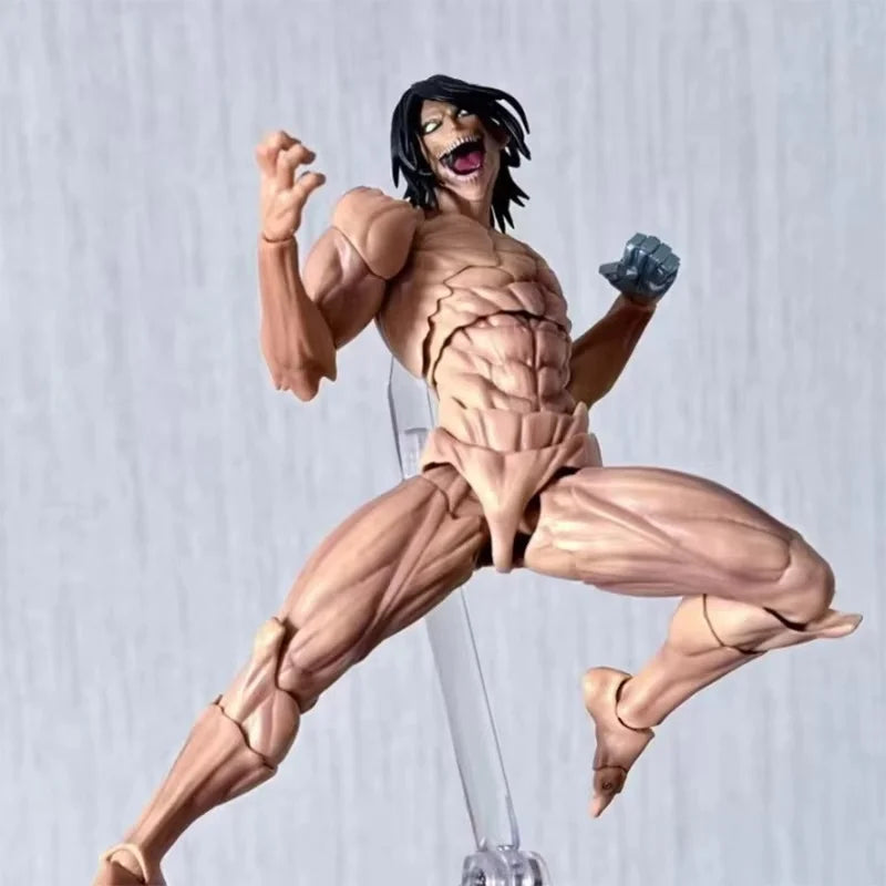 Ko Attack On Titan Eren Jaeger Action Figure Kaiyodo Revoltech Amazing Yamaguchi Series Figurine Collection Birthday Gift
