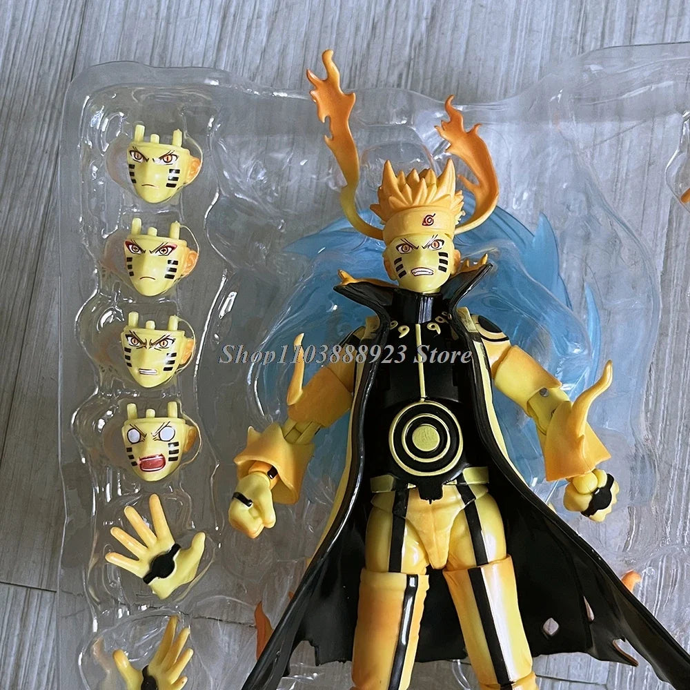 Anime SHF NARUTO UZUMAKI Figure Kurama Link Mode SHFiguarts Action Figure Model Toy Birthday Gifts