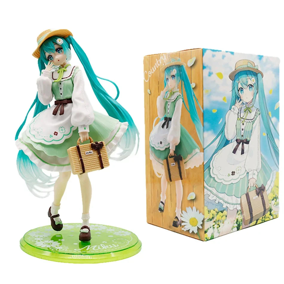 Christmas Anime 20cm Standing posture Green Dress PVC Action Figure Model Doll Decoration for Valentine's Day Gift