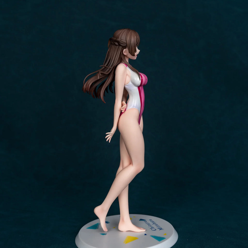 26cm Anime swimsuit Ichinose Chizuru standing posture Action Figure PVC Model statue Toys doll Desk Decor Collectible Gift boxed