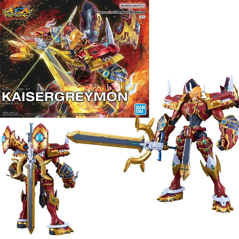 Bandai Genuine FRS Digimon Adventure Metal Garurumon War Greymon Omegamon X-Antibody Anime Action Figure Assembly Model Toy Gift