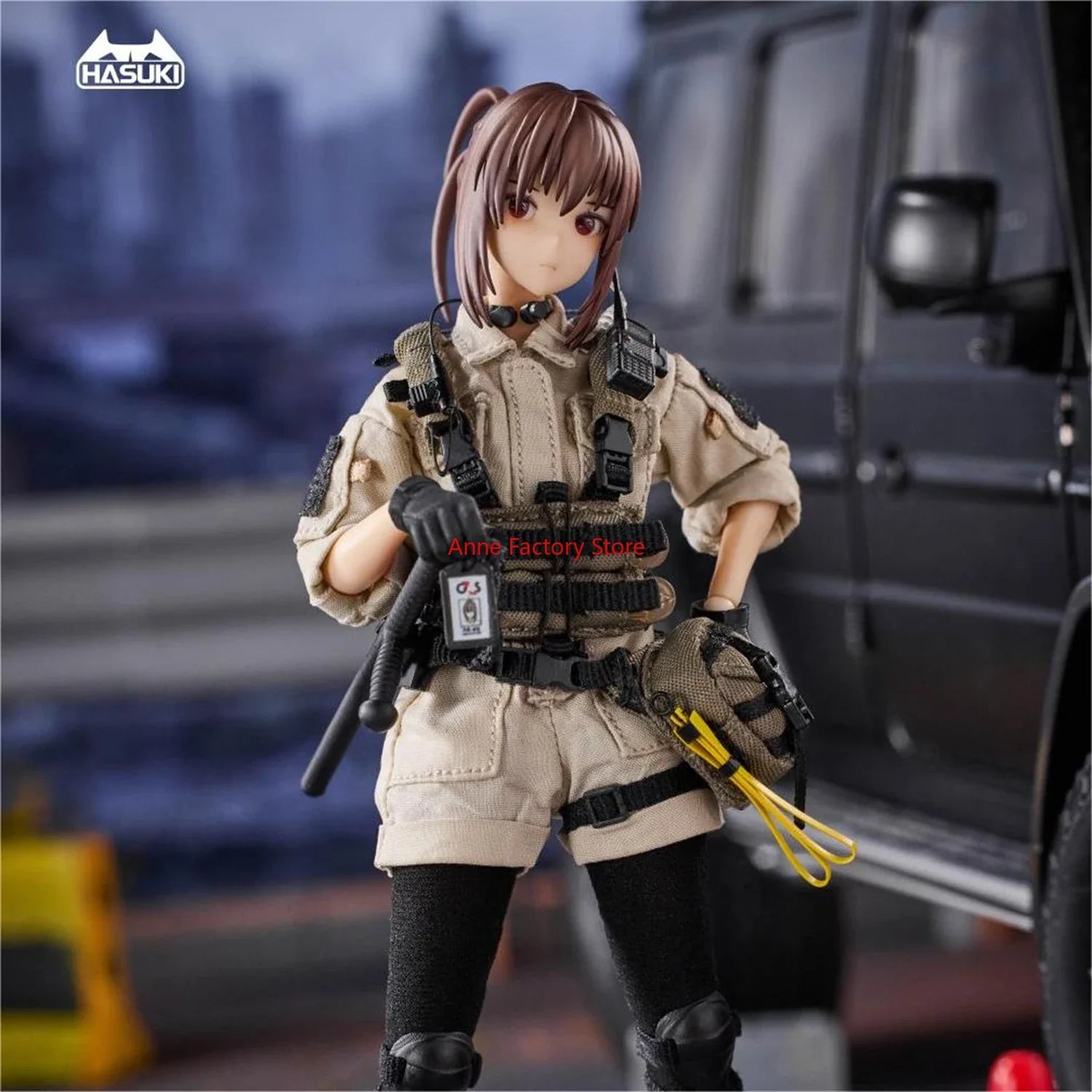 【IN STOCK 】Original HASUKI IZUMIHAISE 1/12 Pocket Art The Sixth Bullet Mobile Suit Girl PVC Action Figure