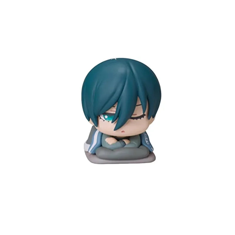 BLUE LOCK Sleeping Series Gashapon Toys Nagi Seishiro Reo Mikage Rensuke Kunigami Rin Itoshi Sae Itoshi Q Version Figure Toys