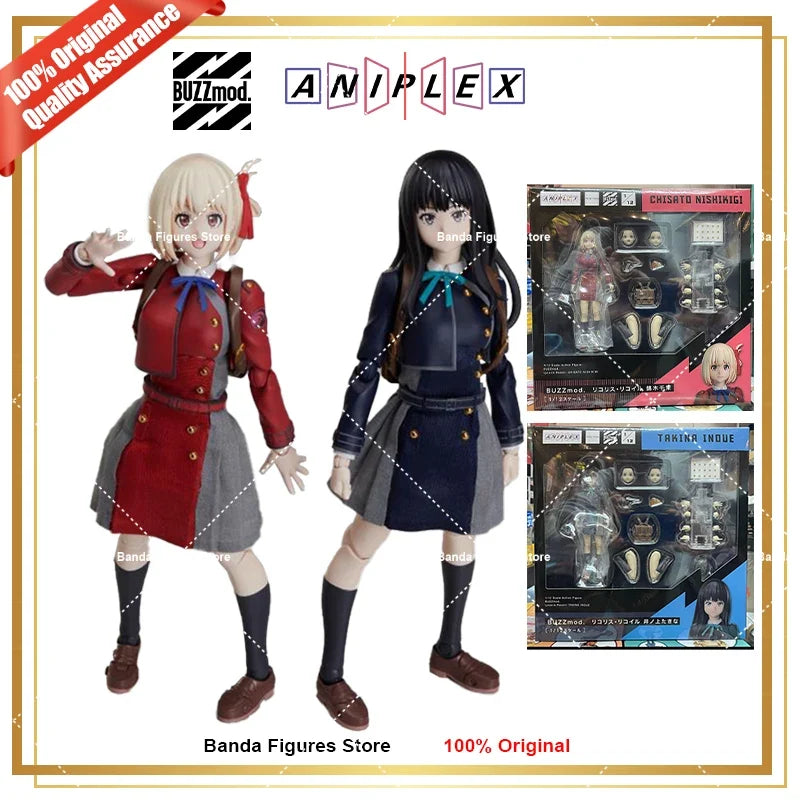 Original Aniplex Lycoris Recoil BUZZmod Chisato Nishikigi Takina Inoue 1/12 Scale In Stock Anime Action Collection Figures Model