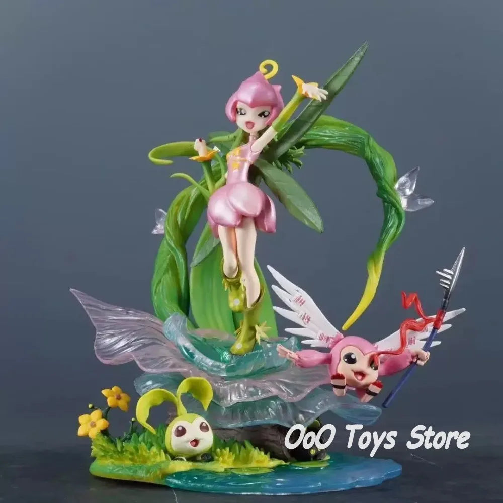 20cm/7.87in Anime Digimon Adventure Figure Lilimon Tanemon Action Figure PVC Model Collection Decoration Toys Gifts