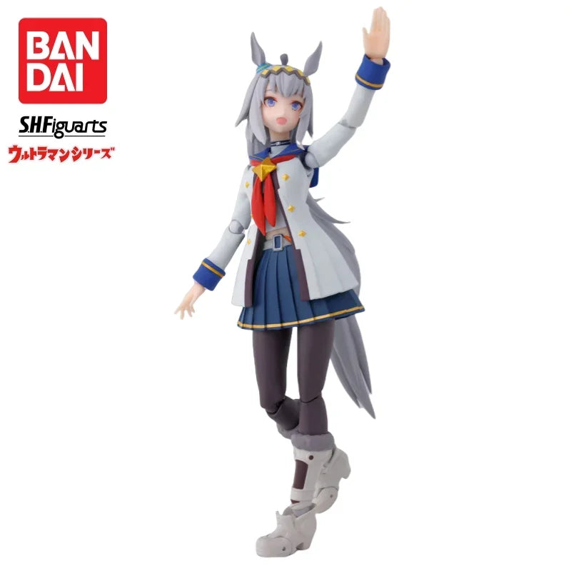 In Stock SHF Horse Racing Girl Little Hat Figma Movable Figure Doll Peripherals Moveable Doll Collection Gifts